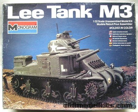 Monogram 1/32 US Lee Tank M3 - USA - Soviet - British Versions, 6502 plastic model kit